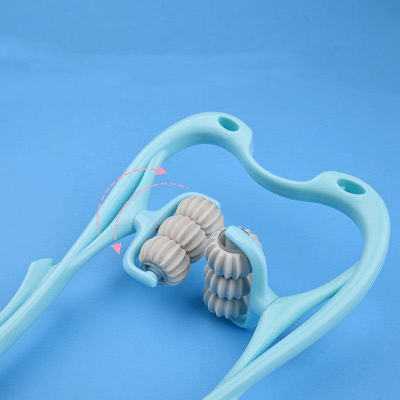 Masajeador Manual Multifuncional de Seis Ruedas