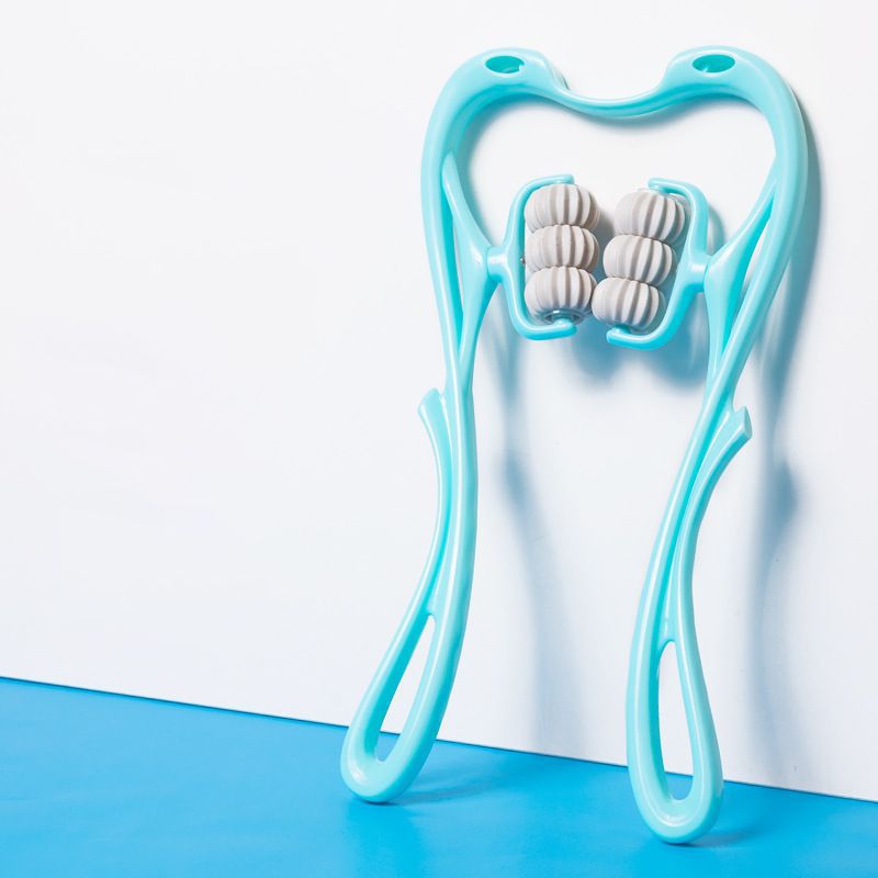 Masajeador Manual Multifuncional de Seis Ruedas