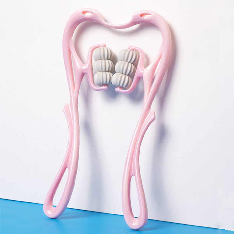 Masajeador Manual Multifuncional de Seis Ruedas